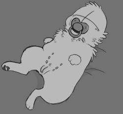animal_genitalia d1ctatordevil feral fluffy_grunt madness_combat pacifier