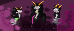 3girls ass ass_bigger_than_head ass_focus ass_grab ass_ripple ass_ripples back_view bare_ass bare_butt bent_leg bent_legs big_ass biting_lip biting_own_lip black_hair blush blushing brappycatty butt butt_bigger_than_head butt_focus butt_grab butt_ripple butt_ripples fart fart_cloud fart_fetish farting farting_together farts feferi_peixes female_only fins from_behind glasses grabbing_ass grabbing_butt grabbing_own_ass grabbing_own_butt gray_skin grey_skin headband homestuck homestuck_troll horns jeans large_ass meenah_peixes one_eye_closed one_eye_open one_leg_bent onomatopoeia orange_horns pupilless_eyes purple_blush purple_fart purple_fart_cloud purple_gas relatives rippling_ass rippling_butt sea_dweller_(homestuck) sharp_teeth sunniefunnie the_condesce tight_clothing troll_(homestuck) useless_skirt wrist_cuffs