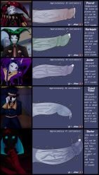 2d 2d_(artwork) 2d_artwork 5boys artist_name big_penis character_name comparison description doctor_(the_freak_circus) erection harlequin_(the_freak_circus) jester_(the_freak_circus) multiple_boys multiple_penises penis penis_size_difference pierrot_(the_freak_circus) precum presenting_penis reference_image simple_background size_comparison the_freak_circus thoroathoroa ticket_taker_(the_freak_circus) uncensored veiny_penis