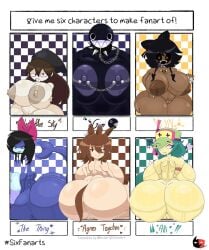 6girls agnes_tachyon_(umamusume) alli_(brawl_stars) ass ass_chart big_ass big_breasts brawl_stars breast_chart breasts chain_chomp chart copysky777 cyn_(murder_drones) cyntessa_(murder_drones) female female_only friday_night_funkin friday_night_funkin_mod gigi_(thecoatl034) huge_ass huge_breasts lafreakysky mario_(series) meme murder_drones neetblue skyblue skyblue_(neet_form) skyverse tagme text thick_thighs trend umamusume uncensored