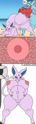4_toes 5_fingers absurd_res anthro anthro_female anthro_futa anthro_only balls barefoot big_ass big_balls big_breasts big_penis bodily_fluids breasts chudnari clothing comic cum cum_drip cum_in_vagina cum_inside cum_on_ground curvy_figure dialogue dripping eeveelution espeon feet female fingers generation_1_pokemon generation_2_pokemon genital_fluids genitals gynomorph hi_res huge_ass huge_breasts hyper hyper_ass hyper_breasts hyper_penis impregnation intersex intersex/female lifeguard newgrounds_link nintendo nude one-piece_swimsuit ovum penis pokemon pokemon_(species) pregnant pregnant_female speech_bubble sperm_cell sperm_meets_ovum swimwear text thick_thighs time_skip toes unrealistic_proportions unwanted_impregnation vaginal vaporeon voluptuous vulva zhalman
