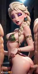 elsa (frozen) from disney by rule34lab