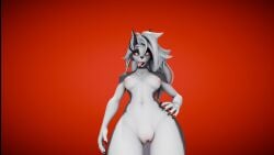 16:9 anthro breasts canid canid_demon canine demon female genitals hellaverse hellhound helluva_boss hi_res looking_at_viewer loona_(helluva_boss) lufacei mammal mythological_canine mythological_creature mythology solo tongue tongue_out vulva widescreen