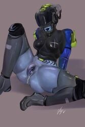 marathon_(bungie) recon_(marathon) robot robot_girl android cyborg legs_spread legs_apart wet_pussy thighs ass pussy vulva vagina breasts nexivdessikrats