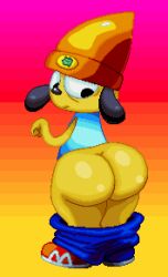 parappa_the_rapper parappa bubble_butt bubble_ass buttocks pixel_art anyplant088