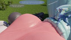 3d_(artwork) a3person animal_genitalia anthro ball_size_difference balls balls_expansion big_balls big_penis bonzaipalmtree comparing competition dialogue digital_media_(artwork) dragon drash duo expansion feral genital_expansion genitals hi_res huge_balls huge_penis hyper hyper_balls hyper_genitalia hyper_penis immobile knot knotted_penis macro_balls macro_penis male multi_balls multi_genitalia mythological_creature mythological_scalie mythology outside penile_spines penis penis_expansion penis_size_difference scalie sequence sheath sitting_on_balls size_difference transformation vein veiny_balls veiny_penis zai_(bonzaipalmtree)