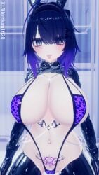 1girls bimbo breasts chains female gloves jewelry large_breasts leopard_print leopard_print_bikini looking_at_viewer open_mouth png pubic_tattoo reverse_bunnysuit silentium1620 silya sling_bikini slingshot_swimsuit succubus_tattoo tagme tongue tongue_out vrchat vrchat_avatar