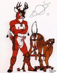 1990s 1994 20th_century anatomically_correct anatomically_correct_anus anatomically_correct_genitalia anatomically_correct_pussy animal_anus animal_genitalia animal_pussy anthro anus bondage cervine cervine_anus cervine_genitalia cervine_pussy crotchboob deer dildo female feral fur furry genitals hooves interspecies male penis pussy saturn sex_toy straight tim_o'rourke year zoophilia