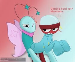 dandy's_world roblox flyte_(dandy's_world) gigi_(dandy's_world) teasing rubbing wings imminent_sex