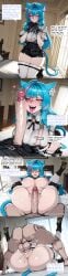 1boy 1female 1girl 1girls 2026 absurdres aesthetic ai_generated animal_ear_fluff animal_ears anime anime_style anus artist_name ass ass_focus beautiful beautiful_female beautiful_girl bed bedroom bell belt big_ass big_breasts bitch black_belt black_choker black_footwear black_gloves black_shorts blue_hair blue_tail blurred_background blush blush_lines blushing blushing_female boots boy_on_top breasts bubble_ass bubble_butt cat_ears cat_girl cat_tail catgirl choker cleavage closed_mouth collar comic comic_page comic_panel comic_strip cover_page cum cum_in_pussy cum_overflow curtains curvy curvy_body curvy_female curvy_figure curvy_hips curvy_thighs cute cute_face dark-skinned_male dark_skin deep_penetration dialogue digital_art digital_painting english english_dialogue english_text erection fanbox_username fangs folded gloves head_back heart heart-shaped_pupils hetero high_heel_boots high_heels high_quality highres huge_ass huge_breasts huge_penis imminent_fellatio imminent_penetration imminent_vaginal indoors instant_loss interracial jingle_bell kneeling knees_to_chest large_ass large_breasts large_penis legs_up line_art long_comic long_hair looking_at_penis looking_at_viewer lying manga_style mating_press mint_(neverness_to_everness) minthara missionary moemarket multicolored_hair multiple_panels naughty_face neck_bell neverness_to_everness nipples nude on_back on_bed open_mouth patreon patreon_link patreon_username penis penis_awe penis_on_face phanary pillow pink_eyes pink_hair pov pov_crotch precum presenting puckered_anus pussy red_eyes saliva saliva_trail sex sexy sexy_body sexy_female sexy_pose shirt shorts skindentation slut smile soft_shading solo solo_focus speech_bubble spread_legs streaked_hair symbol-shaped_pupils tail teeth testicles text text_box text_bubble text_focus thick thick_thighs thigh_strap thighhighs thighs tongue tongue_out two-tone_hair uncensored vaginal veins veiny_penis web_address white_thighhighs window