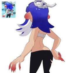 back_to_zero splatoon shiver_(splatoon) solo female reference_image ass