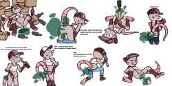 2026 absurd_res alcohol alcohol_enema american_opossum anal anal_launching anal_penetration angry annoyed anthro anus ball_in_ass barefoot baseball beer beer_bottle belly belly_overhang beverage black_body black_ears black_eyes black_fur blue_baseball_cap blue_bottomwear blue_clothing blue_jeans blue_pants blue_suspenders bodily_fluids boofing bottle bottle_in_ass bottle_insertion bottomless bottomwear bottomwear_down box bra bra_only breasts butt butt_cleavage butt_clench butt_flap cardboard cardboard_box casual_exposure cleavage clenching_butt clothed clothing confederate_flag confederate_flag_clothing confederate_states_of_america container covering covering_crotch covering_vulva denim denim_bottomwear denim_clothing dialogue drooling empty_bottle english_text eyes_closed fart fart_cloud farting_at_viewer feet female female_farting fur genitals green_fart_cloud grey_baseball_cap grey_body grey_fur hi_res high-angle_view insult insulting_viewer jeans kneeling leaning leaning_forward looking_back lying mammal marsupial mooning motion_lines muffin_top multicolored_body multicolored_fur multiple_images navel object_between_buttocks offscreen_character on_back open_mouth panties pants pants_down pantsless partially_clothed penetration pink_fingers pink_nose pink_tail pink_toes raised_tail rear_view saliva sharp_teeth shirt simple_background sleeping smokey_the_menish soles solo spread_legs spreading surprised suspenders sweat sweatdrop sweaty_butt tail talking_to_another talking_to_viewer tank_top teeth text tools toothy_grin topwear two_tone_body two_tone_fur underwear underwear_only upside_down vulva whiskers white_background white_bra white_clothing white_shirt white_tank_top white_topwear white_underwear wrench