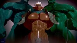 abs arm_hair armor balls barazoku big_penis body_hair bound caught chain chained chastity_cage chastity_device chest_hair clothed clothing collar cum_dumpster defeat defeated deltoids dizdoodz dominant ear_piercing ear_ring elf game_over gameplay_mechanics gay gay_male genitals green_body green_skin group hair happy_trail hi_res humanoid humanoid_pointy_ears imminent_penetration imminent_sex larger_dom larger_humanoid larger_male leash leashed_collar male male/male mature_male muscular muscular_humanoid muscular_male muscular_thighs navel navel_piercing navel_stud nipples nude_humanoid nude_male obliques orc pauldron pecs penis piercing pointy_ears pubes ring_piercing sex_slave size_difference skimpy slave smaller_humanoid smaller_male thong trio tusks underwear vein veiny_muscles veiny_penis waiting white_hair yaoi