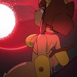 1girls anal animated anthro cat_ears cat_tail catgirl dark-skinned_male female furry_female gameoverse interspecies kit_(gameoverse) lecheryamoreva orphandestroyer sex sound straight tagme video