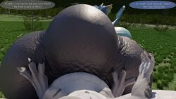 3d_(artwork) a3person animal_genitalia anthro ball_size_difference balls balls_expansion big_balls big_penis bonzaipalmtree comparing competition dialogue digital_media_(artwork) dragon drash duo expansion feral first_person_view genital_expansion genitals hi_res huge_balls huge_penis hyper hyper_balls hyper_genitalia hyper_penis immobile knot knotted_penis male multi_balls multi_genitalia mythological_creature mythological_scalie mythology outside penile_spines penis penis_expansion penis_size_difference scalie sequence sheath size_difference transformation vein veiny_balls veiny_penis zai_(bonzaipalmtree)