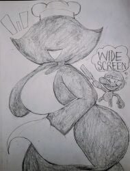 ms._game_and_watch female female_only 1girls breasts thighs apron apron_only 2026 ass tagme traditional_media traditional_media_(artwork) bottomless bottomless_female