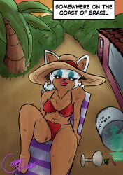 alluring alluring_expression anthro anthro_bat barefoot bat_wings beach beach_day beach_towel beachwear bikini blue_sky brazil cleavage coconut_drink confident curvy female fluff furry gengardraws golden_bracelets hair heart_top hips jewelry large_breasts latin_america long_eyelashes looking_at_viewer lounging ocean palm_trees pinup pose rio_de_janeiro-inspired rouge_the_bat rule_34 sand seaside seductive sexy shiny_fur sideboob smile solo sonic_series summer sunglasses sunset swimsuit swimsuit_model tanlines thick_thighs tropical vacation water_reflection waves white_bikini wind_blowing