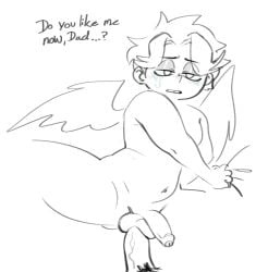 abel_(hazbin_hotel) adam_(hazbin_hotel) balls ballsack cock dick father father_and_son gay gay_anal gay_sex hazbin_hotel incest incest_(lore) incestuous incestuous_(lore) penis son