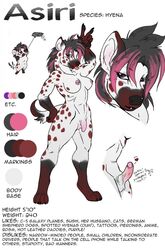 asiri darkzel erection female gesture heart hyena model_sheet nude pink pseudo-penis solo v