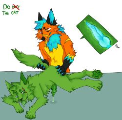 aliencat anal anthro barbedcock bodily_fluids canid canine cockinass crossspecies cuminass domestic_cat duo emptybackground felid feline felis fox fry_(disambiguation) frythefox genital_fluids genitals hi_res loki lokithecat lokithegreencat lying male male/male mammal penetration penis precum shaded sitting that1opossum thefrydoingstuff true_fox viruscat x-ray_(disambiguation) xraycock