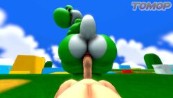 2boys 3d 3d_(artwork) ass furry gay kabalmystic_(style) mario mario_(series) nintendo sfm source_filmmaker super_mario_bros. tagme tomop video yoshi