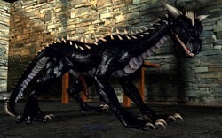 1boy 3d black dragon dragonfood feral hi_res male male_only nude penis scalie solo