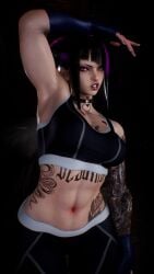 1girl 1girls 2026 3d 4k abs alley alleyway angry angry_face bbc_slave belly belly_button big_breasts black_eyeshadow black_hair black_nails black_owned bnwo bra breasts cammy_white_(cosplay) capcom choker chromatic_aberration clothed clothing cosplay crashbanditkut day daytime depth_of_field double_bun eyebrows eyelashes eyeshadow female gloves green_eyes hair hair_bun hair_over_one_eye heterochromia hi_res high_resolution highres human juri_han leggings light-skinned_female light_skin lips lipstick long_eyelashes looking_at_viewer makeup mascara medium_hair multicolored_hair muscles muscular muscular_female nail_polish nails navel outdoors pale-skinned_female pale_skin pink_eyes pinup puckered_lips purple_hair purple_lipstick qos qos_tattoo queen_of_spades queen_of_spades_symbol queen_of_spades_tattoo self_upload six_pack snowbunny solo solo_female solo_focus sports_bra sportswear standing straight street street_fighter street_fighter_6 sweat sweating tattoo tattoos tattoos_everywhere teeth thick thick_lips thick_thighs thighs tummy virt-a-mate virtamate young young_female