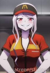 1girls ai_generated anime breasts eyes female fit hair mcdonald's nsfw overlord overlord_(maruyama) shalltear_bloodfallen stickyai tits