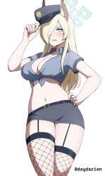 1girls 2d 2d_(artwork) 2d_artwork animal_ear_fluff animal_ears belted_skirt beltskirt big_breasts black_legwear black_skirt black_stockings black_thigh_highs black_thighhighs blonde blonde-haired_female blonde_female blonde_hair blonde_hair_female blue-eyed_female blue_archive blue_eyes blue_halo breasts busty busty_female busty_girl busty_teen busty_teenager cap cleavage cosplay cosplaying_as_character curvaceous curvaceous_body curvaceous_female curvaceous_figure curvaceous_hips curvy curvy_body curvy_female curvy_figure curvy_hips dayyo_(daydarion/day-chan) digital digital_art digital_drawing digital_drawing_(artwork) digital_media digital_media_(artwork) drawing eyebrows_hidden_by_hair female female_only fingernails fingers fishnet_legwear fishnet_stockings fishnet_thigh_highs fishnet_thighhighs frown frown_eyebrows frowning frowning_at_viewer garter_strap groin hair_covering_eye hair_over_eye hair_over_one_eye halo hand_on_hip hand_on_own_hip hand_on_own_waist hand_on_waist heavenly_body hi_res hourglass_figure inframammary_fold inguinal_crease inguinal_ligament jpeg_artifacts kanna_(blue_archive) large_breasts lean_figure leaning_hips leaning_to_the_side legwear long_hair looking_at_viewer midriff narrow_waist navel police_hat police_officer police_uniform police_woman posing posing_for_the_viewer scowl shoulders sidelocks simple_background skirt slender_body slender_waist slim_female slim_waist solo standing stockings teenage_tits thick_thighs thigh_highs thighhighs thighs touching_hip touching_waist unbothered uninterested_female upper_body voluptuous white_background wide_hips