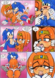 absurd_res anthro ass breasts clitoris_bulge duo erect_clitoris female genitals hi_res invalid_tag leaking_pussy male nipples penilingus penis pussy pussy_juice_through_clothing pussy_juice_trail raianonzika sega sonic_(series) sonic_adventure sonic_the_hedgehog sonic_the_hedgehog_(series) tikal_the_echidna touching_penis wet_panties