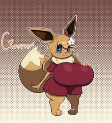 big_breasts breasts cinderdraws eevee female pokémon_(species) pokemon pokemon_(species) tagme