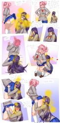 2girls ass_grab ass_worship big_ass big_butt blush colored darting_towards_ass doki_doki_literature_club domination_loss embarrassed english_text enjoying_farts excessive_fart face_in_ass face_on_ass fart fart_cloud fart_fetish fart_sniffing fart_worship farting farting_in_face female_only female_pervert fully_clothed hand_on_ass hand_on_face hands_on_hips heart kneeling lazei multiple_girls natsuki_(doki_doki_literature_club) open_mouth panties pink_eyes pink_hair power_bottom purple_eyes purple_hair school_uniform secretly_loves_it shocked short_hair skirt skirt_lift smile sniffing sniffing_ass speech_bubble tears text thick_thighs upskirt white_panties yuri yuri_(doki_doki_literature_club)