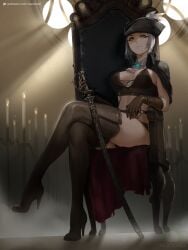 1girls background big_breasts blood_stain bloodborne boots breasts bustier candle candlelight candles chair cleavage cravat crossed_legs feather feather_in_hat female female_only footwear fromsoftware gloves hair hat headgear headwear heels high_heel_boots high_heels holding_object holding_sword holding_weapon jacket_on_shoulders lady_maria_of_the_astral_clocktower light-skinned_female light_skin looking_at_viewer medium_breasts melee_weapon nextoad on_chair panties shoes short_hair signature silver_hair sitting socks solo stockings sunlight sword thigh_boots thighhighs throne throne_room underwear weapon window