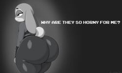 1girls absurd_res anthro ass big_ass big_butt bottom_heavy bubble_ass bubble_butt caption clothing dat_ass english_text everyone_is_so_mean_2_me fat_ass fat_butt female female_only fur furry greyscale hi_res huge_ass huge_butt judy_hopps judy_hopps_allegation_challenge lagomorph large_ass large_butt meme police_uniform policewoman purple_eyes rabbit shortstack solo tail text thick_ass thick_thighs ultrastax wide_hips zootopia