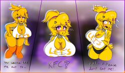 big_ass big_breasts cally3d chica_(cally3d) chica_(fnaf) chiku chiku_(cryptia) clazzey cryptiacurves fazclaire's_nightclub five_nights_at_freddy's fnaf fredina's_nightclub kfc scottgames solo