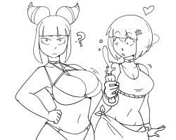 2girls asian asian_female big_breasts bob_cut breast_awe breasts capcom egyptian female female_only huge_breasts juri_han korean kujikawaii menat no_color staring staring_at_breasts street_fighter street_fighter_v super_street_fighter_iv surprised swimsuit tagme