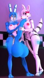 1futa 1girls anthro blue_eyes blue_hair blue_skin five_nights_at_freddy's five_nights_at_freddy's_2 fnaf futa_on_female futanari hand_on_face hand_on_penis huge_balls huge_breasts huge_cock hyper_balls long_ears long_penis mangle_(fnaf) nude_female nude_futanari penis_between_breasts sfm shocked_expression siri_sfm source_filmmaker tail thick_thighs toy_bonnie_(fnaf) white_body white_hair white_skin