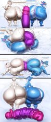 2boys absurd_res ahe_gao anal anal_juice anal_masturbation anal_sex anthro anus ass balls beanie bedroom_eyes bent_over big_ass big_butt blue_body blush bodily_fluids bottom_heavy bottom_heavy_femboy bubble_ass bubble_butt clenched_teeth clothing cum_while_penetrated dialogue dildo dildo_in_ass dildo_insertion dot_eyes double_dildo duo english_text exclamation_point eyewear eyewear_on_head fat_ass femboy femboy_on_femboy femboy_only genitals gigantic_ass girly goggles goggles_on_head hat headgear headwear hi_res huge_ass huge_butt huge_hips huge_thighs humanoid hyper hyper_ass hyper_butt justmegabenewell kneeling large_ass league_of_legends looking_back looking_pleasured male male/male masturbation narrowed_eyes nude on_bottom on_top orgasm orgasm_face penetration pov_ass profanity question_mark riot_games rumble_(lol) seductive sex_toy sex_toy_in_ass sex_toy_insertion sharing_food speech_bubble teeth text thick_thighs trap video_games voluptuous white_body wide_hips yellow_eyes yordle