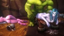 1boy 2girls 3d animated ass barefoot big_ass big_breasts bouncing_breasts breasts feet female from_behind horde_domination khalys large_breasts larger_male male naked_female naked_male night_elf noname55 nude nude_female nude_male orc orc_(warcraft) orc_male orced rape raped sex size_difference smaller_female sound source_filmmaker thick_ass thick_thighs video world_of_warcraft ziahna