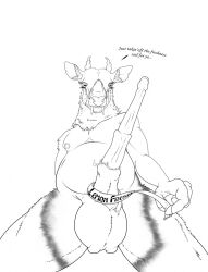 anatomically_correct anatomically_correct_balls anatomically_correct_genitalia anatomically_correct_penis animal_genitalia animal_penis anthro antlers balls big_balls big_penis cervid cervine cervine_antlers cervine_cock cervine_genitalia cervine_penis fangs genitals hair hi_res hoof_nails horizontal_pupils horn humor joke kuruk_(character) male mammal mane mane_hair nipples penis pupils sheath slightly_chubby smexyoryx solo teeth text