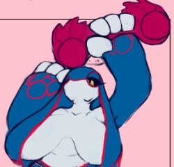 anthro anthro_only artesjsc big_breasts breasts female kyogre pokemon tagme