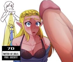 1boy 1girls 2022 7dollarts big_penis blonde_hair blue_eyes bra braided_hair breath_of_the_wild close-up elf elf_ears huge_cock imminent_fellatio imminent_oral imminent_sex link medium_breasts nintendo penis penis_awe pointy_ears princess_zelda realistic_breast_size recording shocked_expression straight the_legend_of_zelda zelda_(breath_of_the_wild)