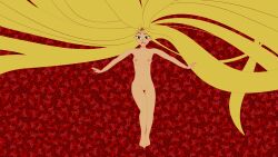 american_beauty blonde_hair disney disney_channel disney_princess long_hair looking_at_viewer mehefin013 nipples nude parody pussy rapunzel roses smiling tangled tangled:_the_series