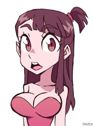 akko_kagari brown_hair drupeneassot little_witch_academia open_mouth ponytail red_eyes studio_trigger