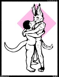 2boys absurd_res ass digital_drawing_(artwork) digital_media_(artwork) duo duo_focus felid feline hi_res kissing line_art lynx male male/male male_focus male_only mammal nude qwaxi~lixard scalie tail yaoi