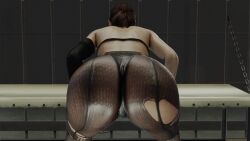 1080p 1920x1080 1girls 3d 3d_(artwork) 3d_animation animated ass ass_focus ass_shake bare_shoulders black_hair bra female female_focus female_only fishnet_pantyhose from_behind hi_res highres huge_ass jiggle kishi long_hair longer_than_30_seconds metal_gear_solid metal_gear_solid_v panties pantyhose ponytail quiet_(metal_gear) shiny shiny_clothes shiny_hair shorter_than_3_minutes shorter_than_five_minutes shorter_than_four_minutes shorter_than_one_minute solo solo_female solo_focus thick_thighs thong thong_under_pantyhose torn_clothes twerking video webm