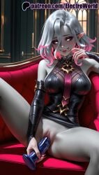 1girls 2025 ai_generated artist_name briar_(league_of_legends) clitoral_hood dildo electroworld exposed_pussy female hi_res high_quality high_resolution highres juicy_pussy league_of_legends legs_apart legs_spread masturbation nail_polish object_insertion open_legs patreon patreon_username pointy_ears pussy red_eyes riot_games sex_toy sitting solo splayed_legs spread_legs stable_diffusion tight_pussy uncensored vagina vaginal_penetration watermark