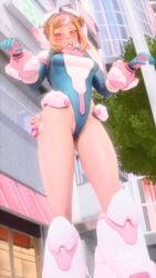 3d cute_girl jdv juno_(overwatch) my_hero_academia ochako_uraraka_(cosplay) overwatch overwatch_2 uravity_juno