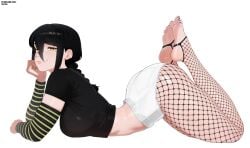 ass ass_bigger_than_head ass_up big_ass big_breasts big_butt big_thighs black_hair boobs_and_butt_pose breasts chainsaw_man fat_ass fat_butt female fishnet fishnet_clothing fishnet_legwear fishnet_pantyhose fishnet_stockings fishnet_thighhighs fishnets light-skinned light-skinned_female light_skin light_skinned_female lilatole nayuta_(chainsaw_man) orange_eyes seduction seductive seductive_body seductive_eyes seductive_female seductive_gaze seductive_look seductive_mouth seductive_pose seductive_smile thick thick_ass thick_butt thick_hips thick_legs thick_lips thick_thighs thin_female thin_waist yellow_eyes