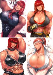 1girls a.k.i. abs athletic athletic_female bdsm_outfit big_breasts breasts cosplay erect_nipples_under_clothes female huge_breasts marisa_rossetti multiple_poses muscular muscular_female street_fighter street_fighter_6 tank_top tribal_tattoo wedding_dress zmnjo1440
